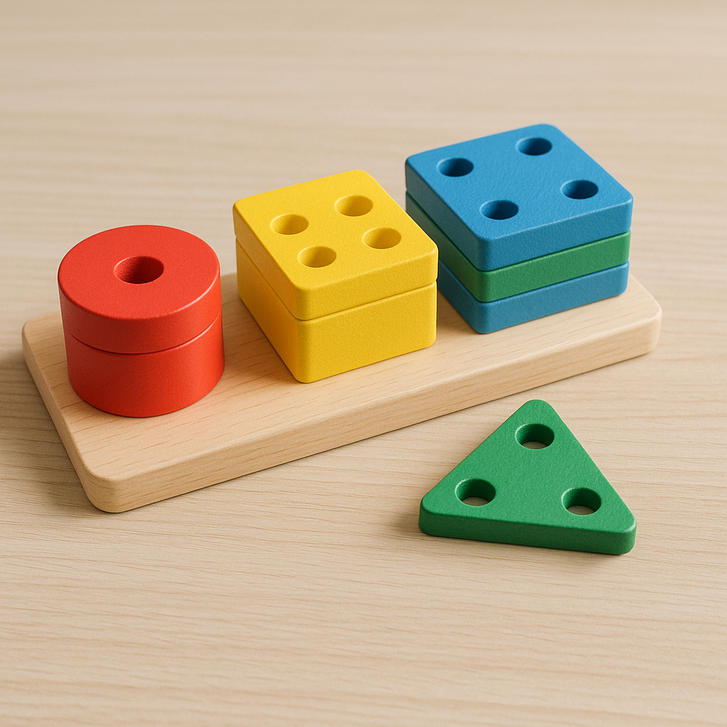 Jouet Montessori en bois pour développer la motiricté fine