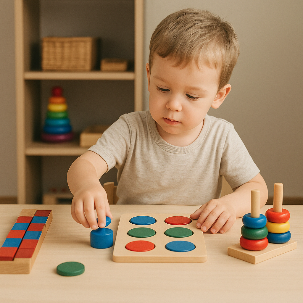 jouets montessori éducatifs pour les enfants de 4 ans