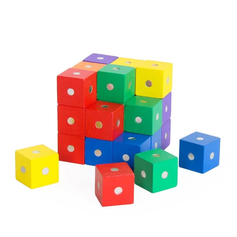 Bloc de Construction Magnétique Montessori