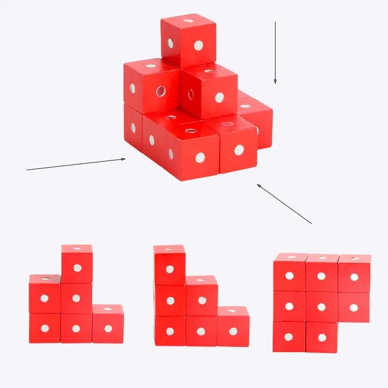 Bloc de Construction Magnétique Montessori