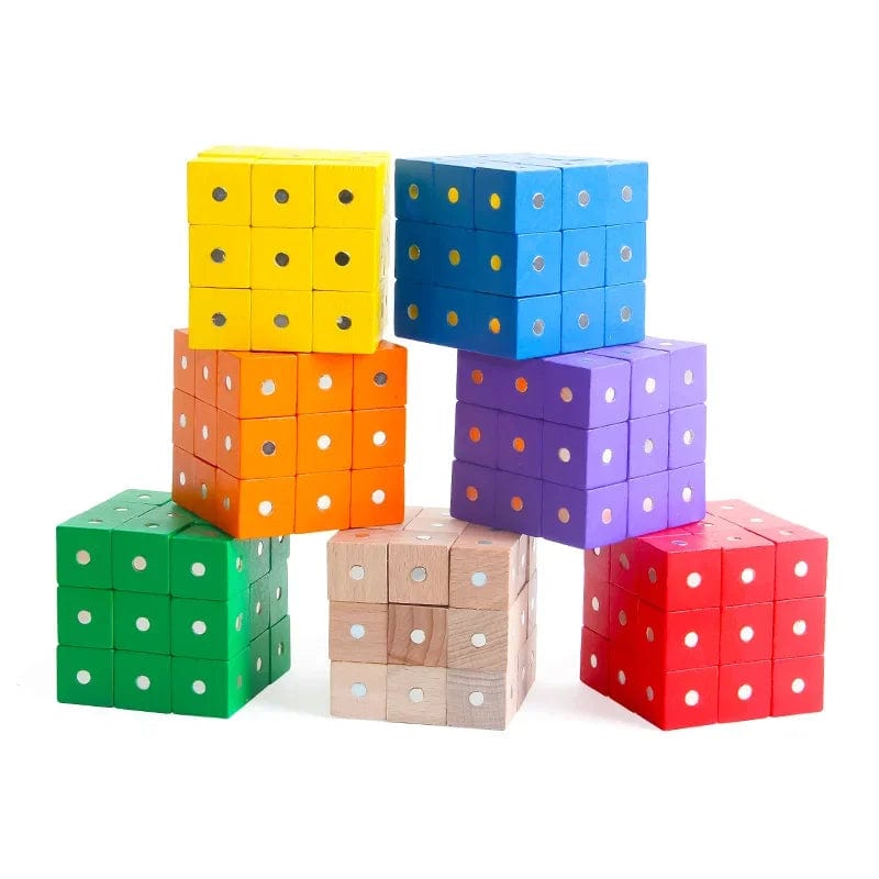 Bloc de Construction Magnétique Montessori