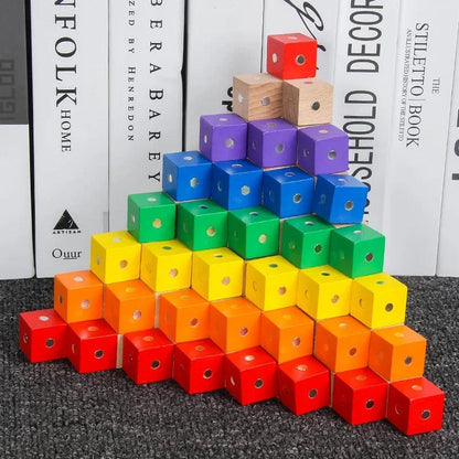 Bloc de Construction Magnétique Montessori