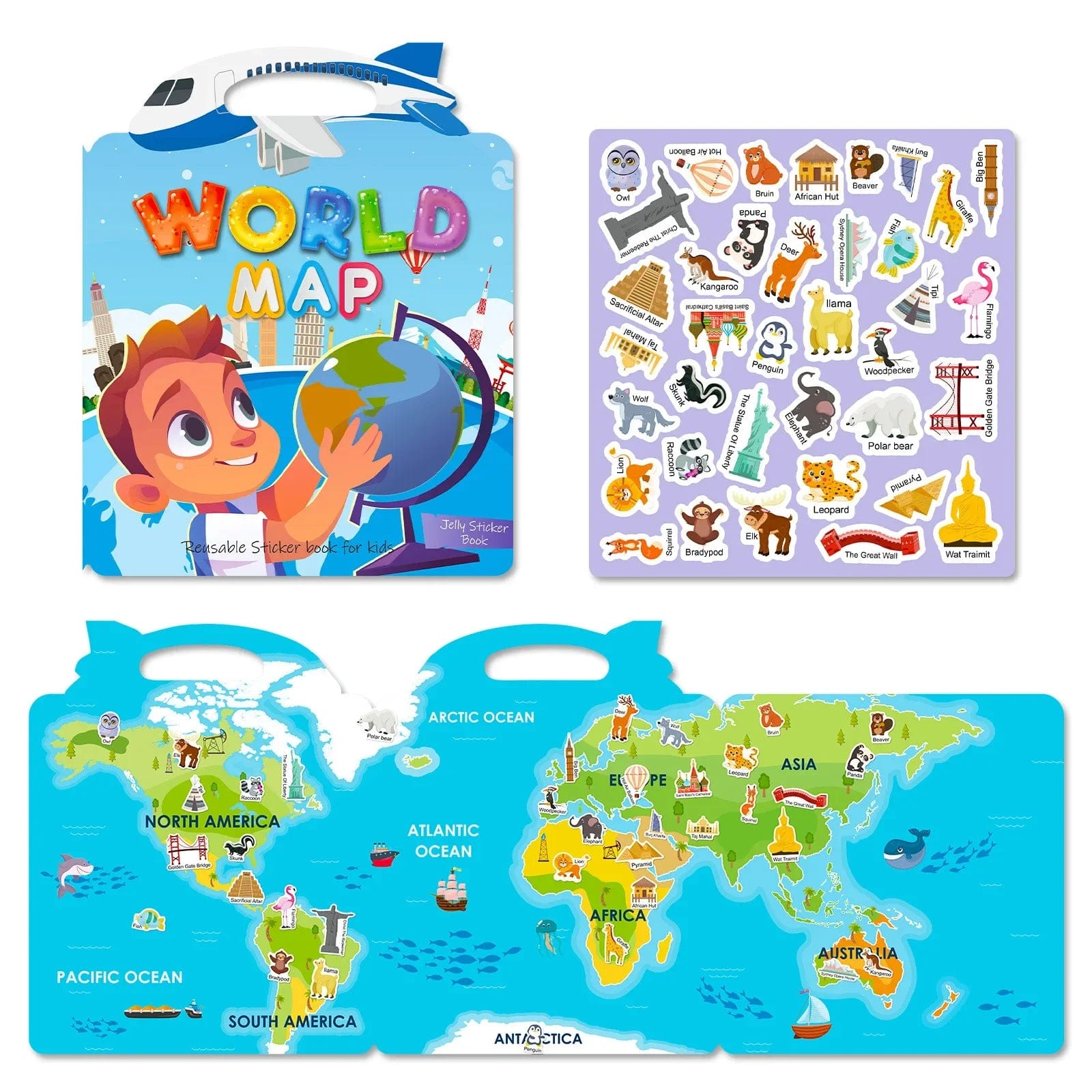 Carte du Monde Montessori