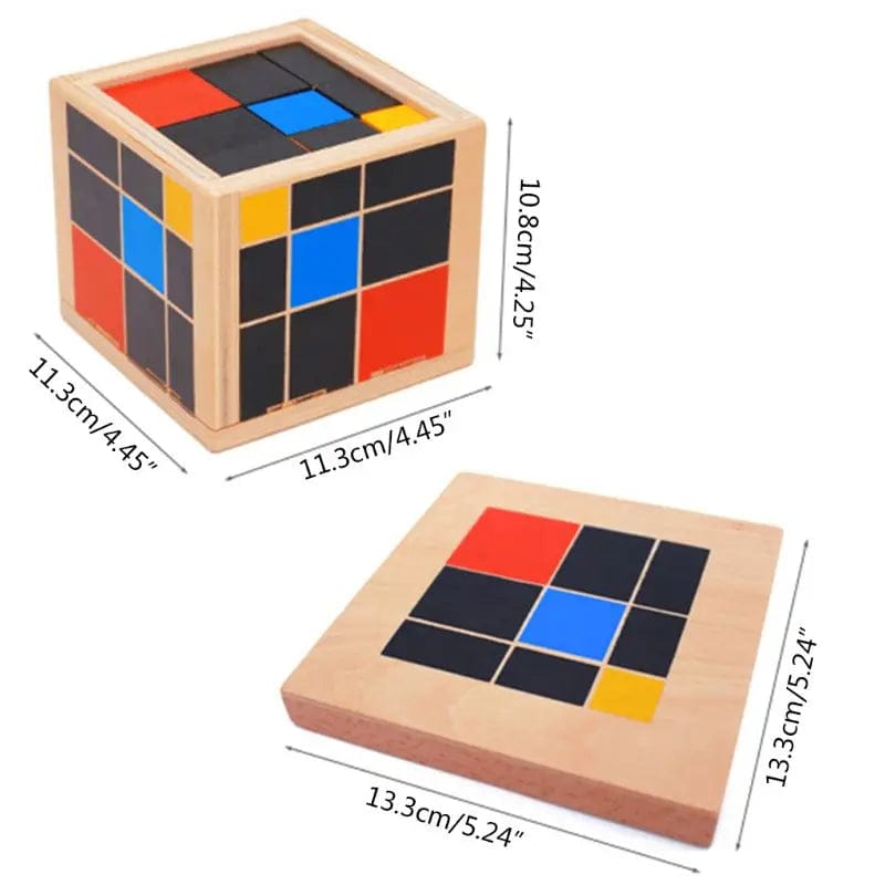 Cube trinôme Montessori