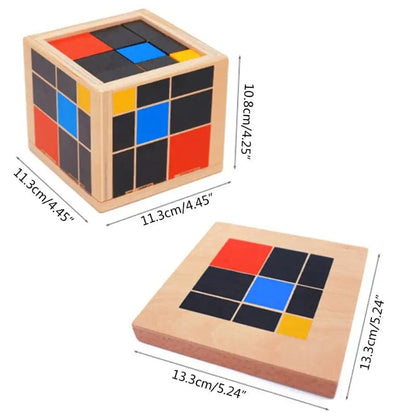 Cube trinôme Montessori