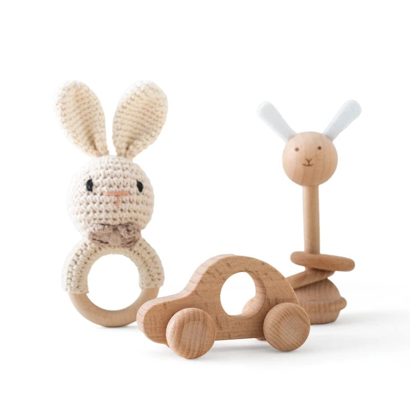 Hochet Montessori lapin