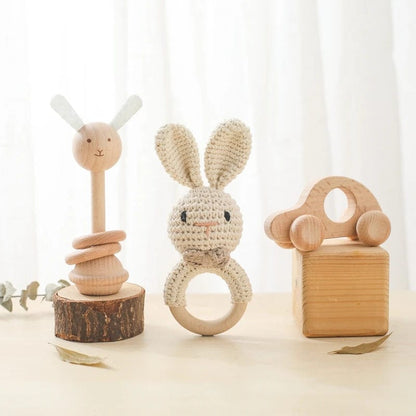 Hochet Montessori lapin