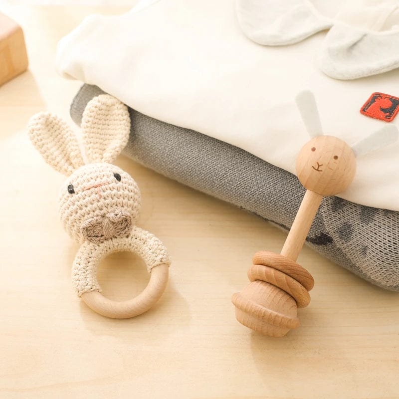Hochet Montessori lapin