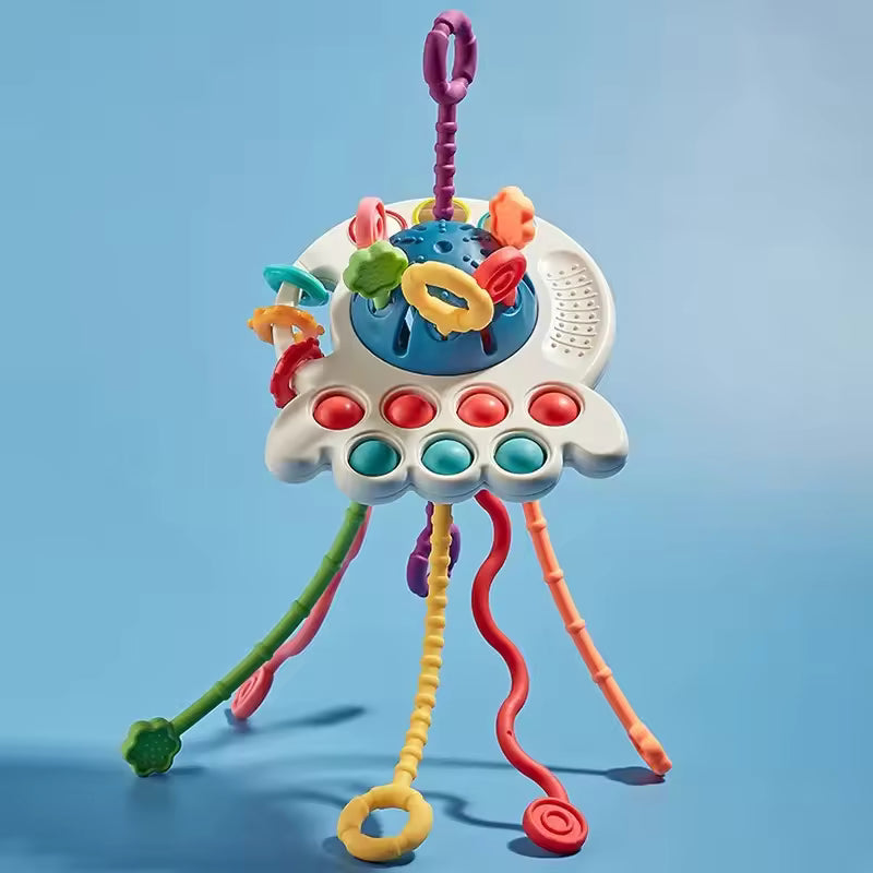 pieuvre montessori bleu