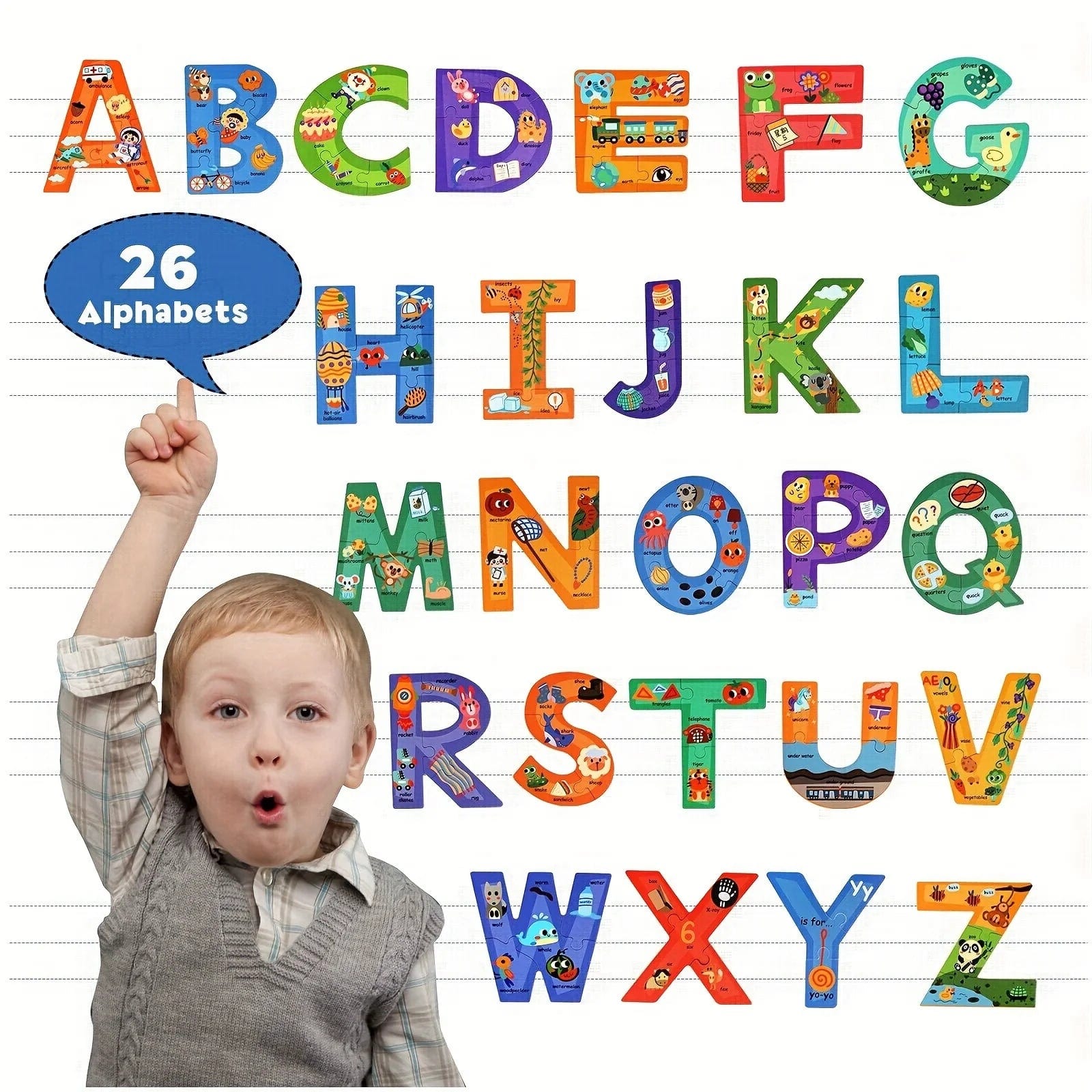 Puzzle alphabet Montessori