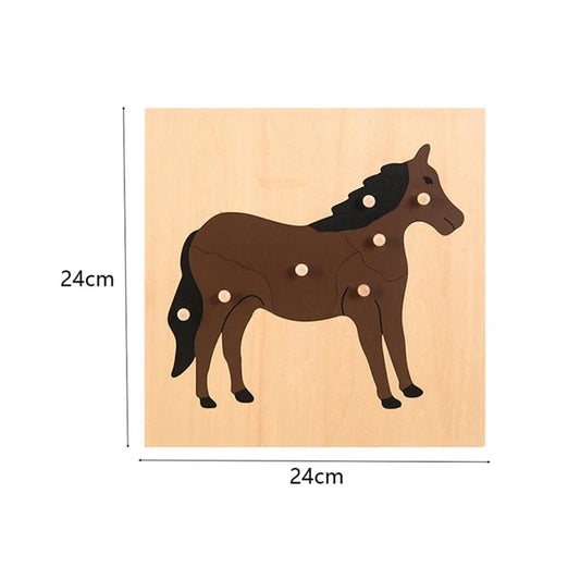 Puzzle Cheval Montessori