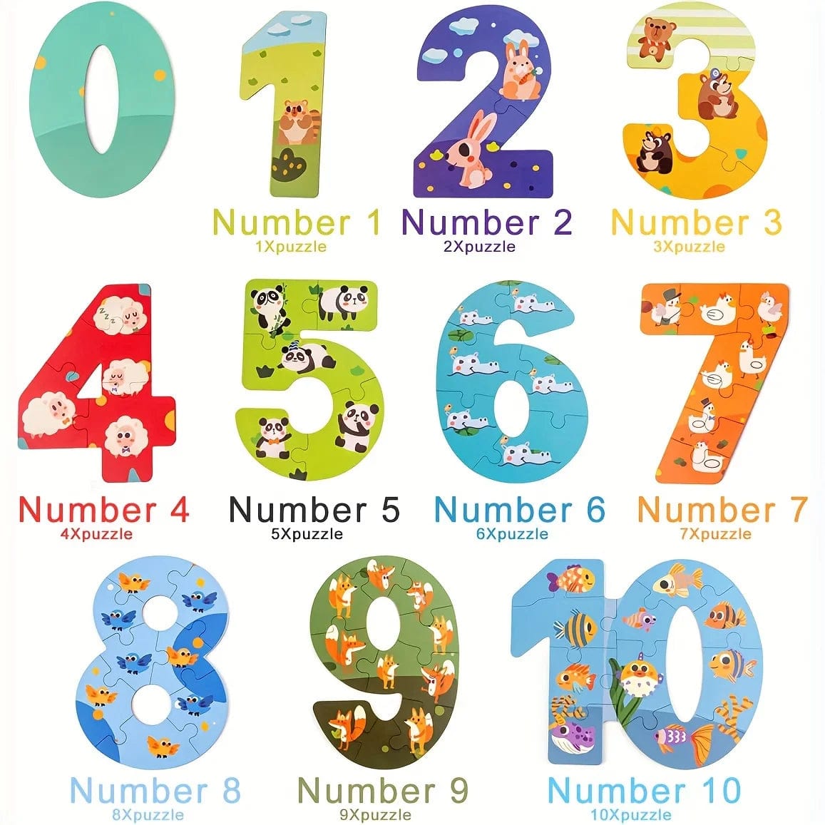 Puzzle Chiffre Montessori