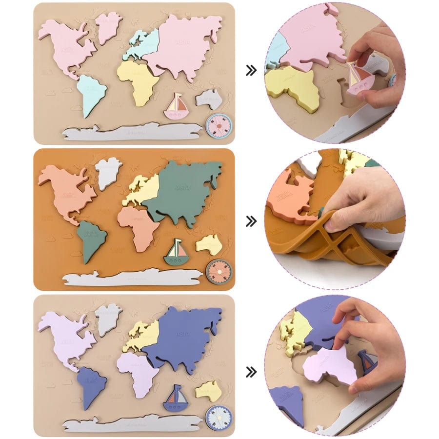 Puzzle Continent Montessori