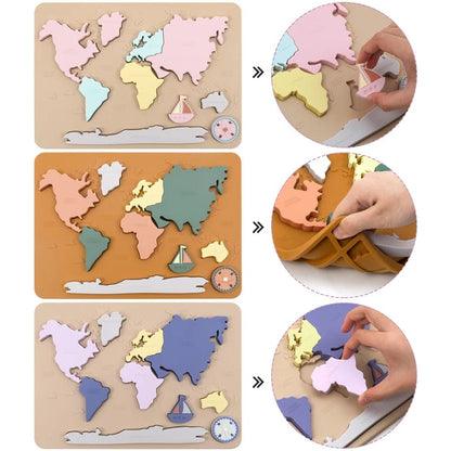 Puzzle Continent Montessori