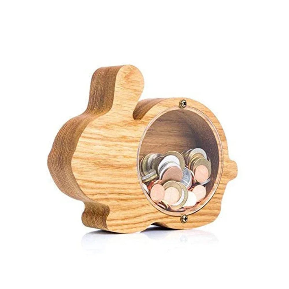 Tirelire en Bois Montessori